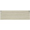 Pared de madera blanca con pinzas para la ropa y dibujo de panda 15x48 cm