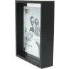 Marco de fotos de madera S68SK2 Efecto foto flotante 25x25 cm Negro
