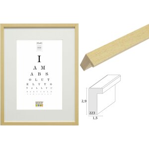Marco de madera Deknudt S223H1 natural de 10x15 cm a...