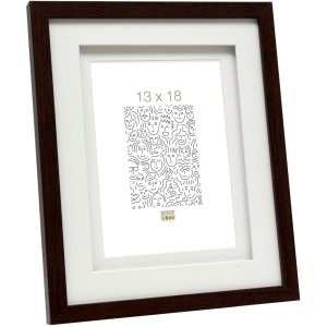 Marco de madera RAHER 10x15 doble passepartout