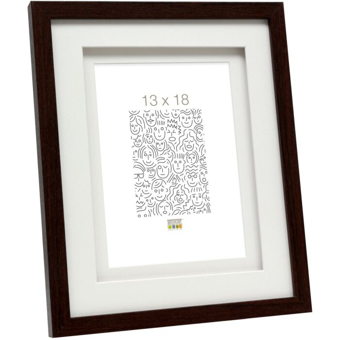 Raher 13x18 marco de madera doble passe-partout