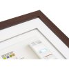 Raher 13x18 marco de madera doble passe-partout