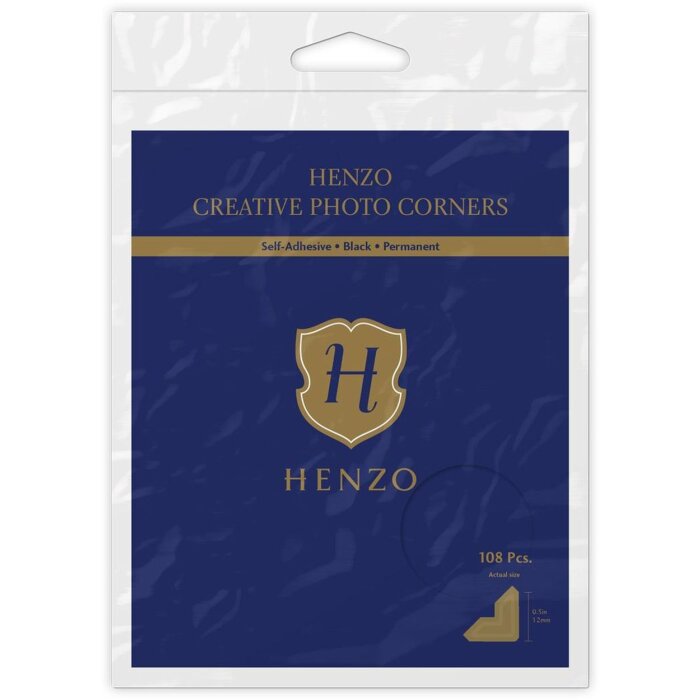 Henzo esquinas de foto de color negro 108 piezas