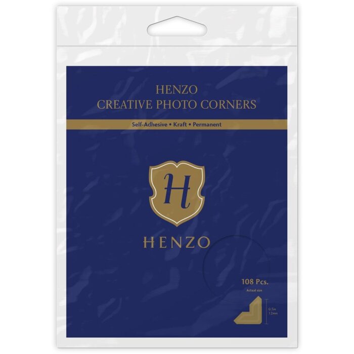 Esquinas para fotos de colores Henzo por fuerza 108 piezas