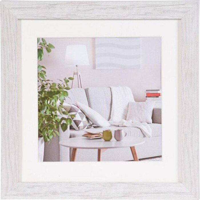 Henzo Marco Moderno 50x50 cm blanco con passepartout 30x30 cm