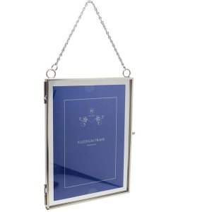 Marco metal Vintage 2 fotos 15x20 cm plata