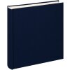 Walther Jumbo Álbum de Fotos Tela 30x30 cm azul oscuro 100 páginas blancas