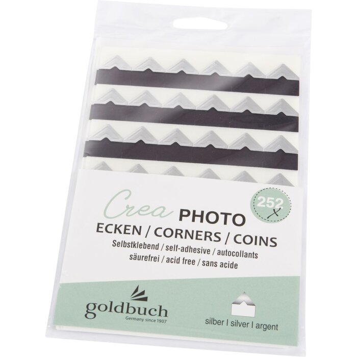 Goldbuch 252 Esquinas de fotos Crea plata