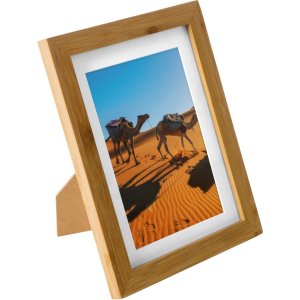 Marco de madera de bambú 15x20 cm
