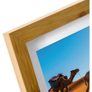 Marco de madera de bambú 15x20 cm