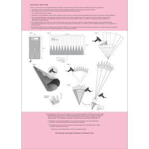 Goldbuch Juego de manualidades de conos escolares Mariposas de cartón ondulado 68 cm