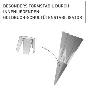 Goldbuch School Cone Craft Set Cartón Ondulado Sirena 68 cm
