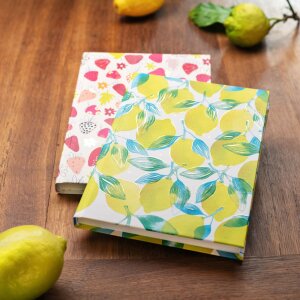 Cuaderno A5 en blanco Fresas