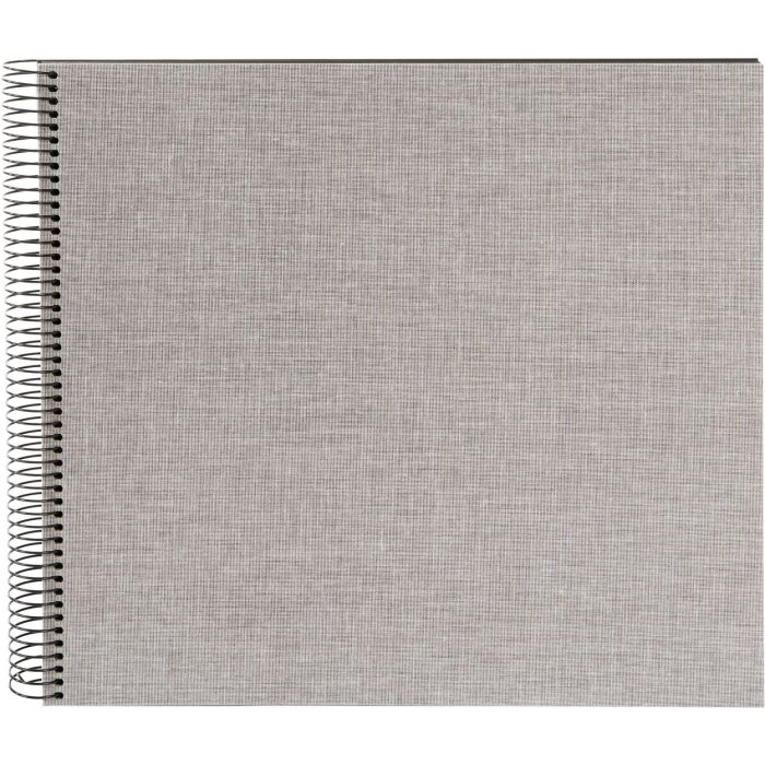 Goldbuch Álbum de espiral Summertime gris 35x30 cm 40 páginas negras