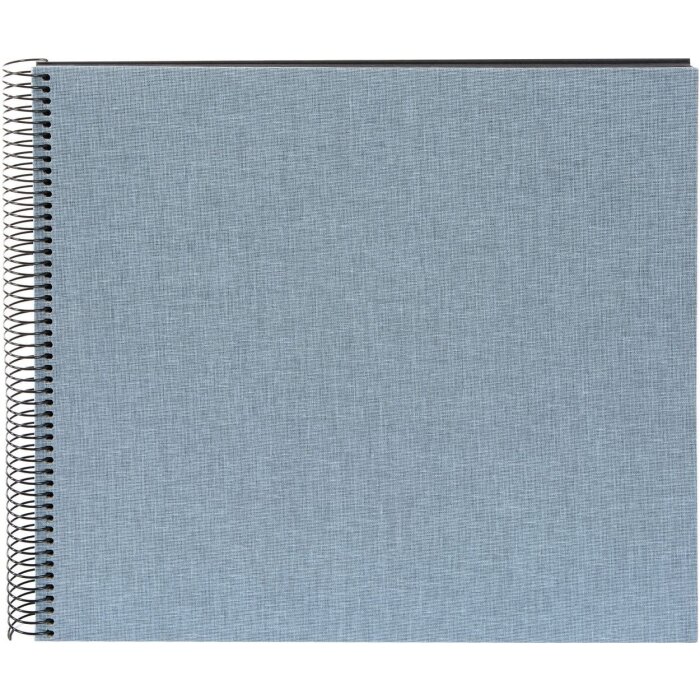 Goldbuch Álbum de espiral Summertime azul-gris 35x30 cm 40 páginas negras