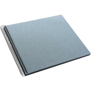 Goldbuch Álbum de espiral Summertime azul-gris 35x30 cm 40 páginas negras