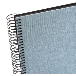 Goldbuch Álbum de espiral Summertime azul-gris 35x30 cm 40 páginas negras