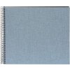 Goldbuch Álbum de espiral Summertime azul-gris 35x30 cm 40 páginas negras