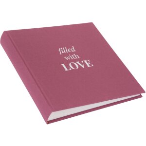 Goldbuch álbum de fotos Linum 2.0 fucsia 25x25 cm 60 páginas blancas