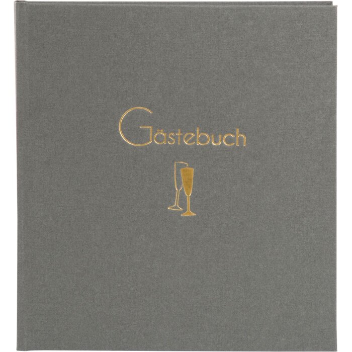Libro de oro Libro de visitas Cheers 23x25 cm 176 páginas blancas