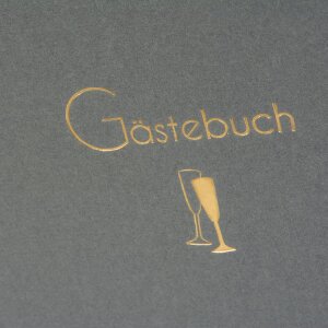 Libro de oro Libro de visitas Cheers 23x25 cm 176 páginas blancas