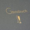 Libro de oro Libro de visitas Cheers 23x25 cm 176 páginas blancas
