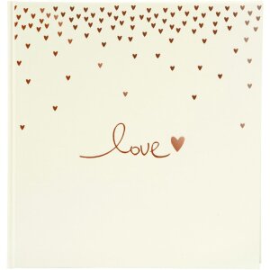 Goldbuch álbum de boda Raining Hearts...