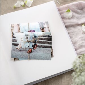 Goldbuch álbum de boda Raining Hearts melocotón 30x31 cm 60 páginas blancas