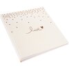 Goldbuch álbum de boda Raining Hearts melocotón 30x31 cm 60 páginas blancas