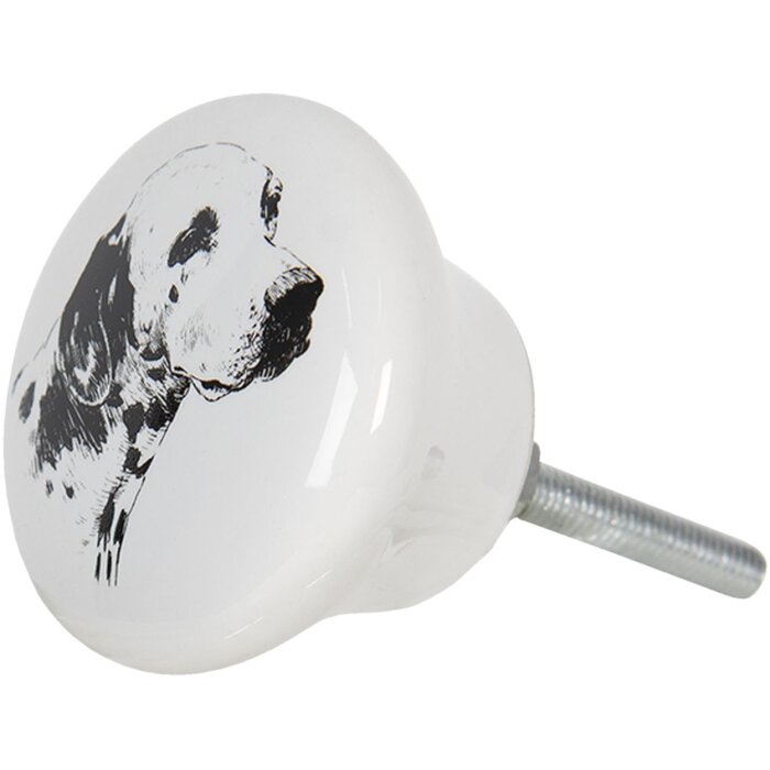 Pomo Ø 4x2 cm blanco 64708