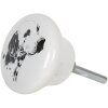 Pomo Ø 4x2 cm blanco 64708
