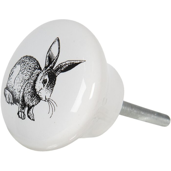 Pomo Ø 4x2 cm blanco 64709