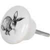 Pomo Ø 4x2 cm blanco 64709