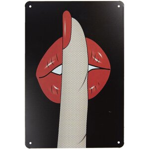 Cartel de texto 20x30 cm negro 6Y4081