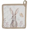 Clayre & Eef Agarrador 20x20 cm beige REB45
