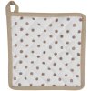 Clayre & Eef Agarrador 20x20 cm beige REB45