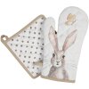 Clayre & Eef Agarrador 20x20 cm beige REB45