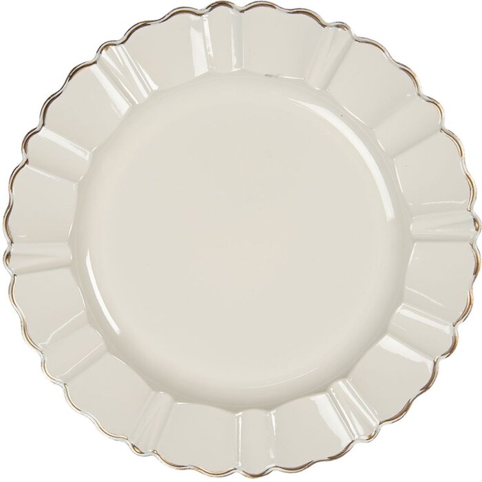 Plato Ø 33 cm crema 64595N