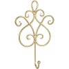 Gancho de pared 15x5x22 cm dorado W40352GO
