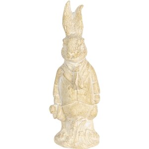 Decoración conejo 4x4x11 cm blanco 6PR3078W