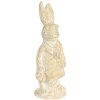 Decoración conejo 4x4x11 cm blanco 6PR3078W
