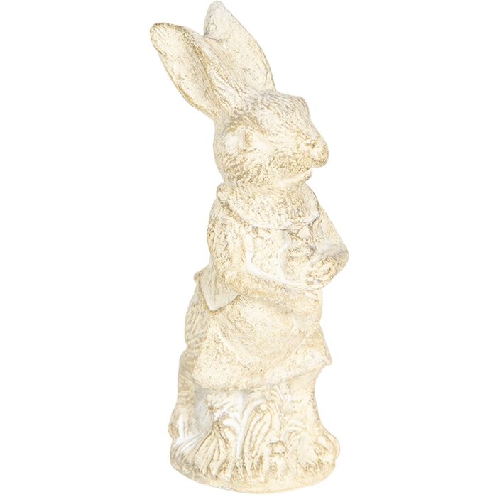 Decoración conejo 4x4x11 cm blanco 6PR3079W