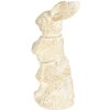 Decoración conejo 4x4x11 cm blanco 6PR3079W