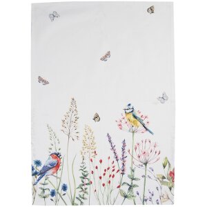 Clayre & Eef SFL42 Tea Towel 50x70 cm Blanco Verde...