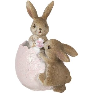 Decoración Conejo 9x5x10 cm rosa 6PR3268