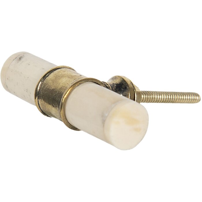 Pomo puerta 6x1 cm crema 64690