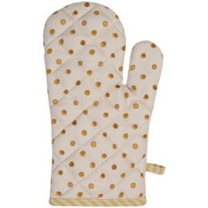 Clayre & Eef Guante de horno 16x30 cm beige LEL44