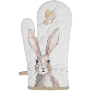 Clayre & Eef guante de horno 16x30 cm beige REB44