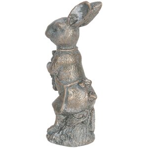 Decoración conejo 6x4x13 cm marrón 6PR3089CH