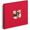 Walther Álbum espiral Fun rojo 30x30 cm 50 páginas negras
